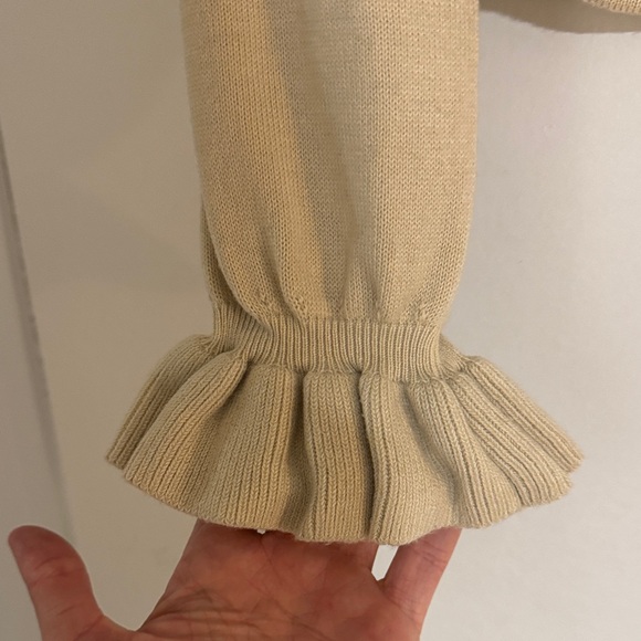 Cream Ruffle Blouse - Picture 2 of 5